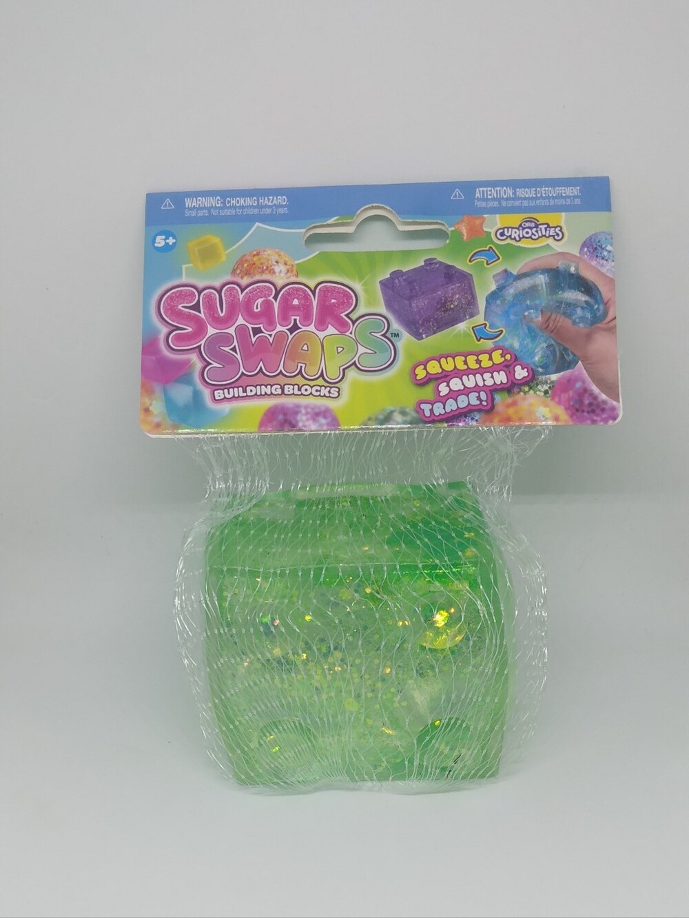Sugar Swaps Green Glitter Squishy Building Block